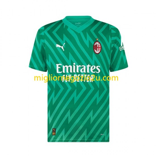 Maglia AC Milan Mike Maignan 16 Portiere Uomo Casa Divisa 2023-2024 Manica Corta