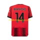 Maglia AC Milan Tiemoue Bakayoko 14 Uomo Casa Divisa 2023-2024 Manica Corta