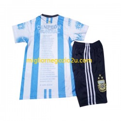 Maglia Argentina All Stars Bambino Casa Divisa 2023 Manica Corta