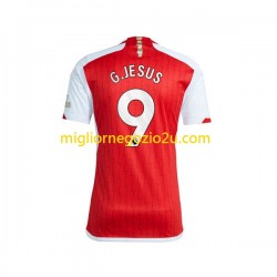 Maglia Arsenal Gabriel Jesus 9 Uomo Casa Divisa 2023-2024 Manica Corta