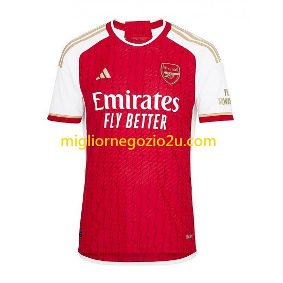 Maglia Arsenal Xhaka 34 Bambino Casa Divisa 2023-2024 Manica Corta