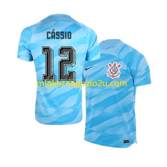 Maglia Corinthians Cassio 12 Portiere Uomo Casa Divisa 2023-2024 Manica Corta