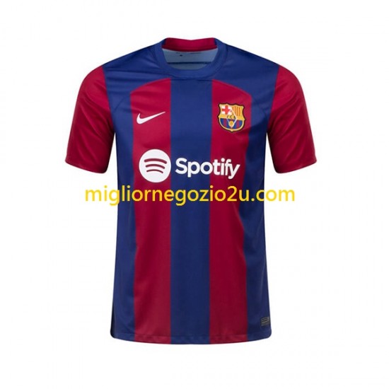 Maglia FC Barcelona Uomo Casa Divisa 2023-2024 Manica Corta