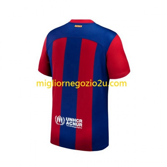 Maglia FC Barcelona Uomo Casa Divisa 2023-2024 Manica Corta