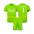 Maglia Real Madrid Thibaut Courtois 1 Portiere Bambino Casa Divisa 2023-2024 Manica Corta
