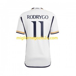 Maglia Real Madrid Rodrygo Goes 11 Uomo Casa Divisa 2023-2024 Manica Corta