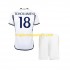 Maglia Real Madrid TCHOUAMENI 18 Bambino Casa Divisa 2023-2024 Manica Corta