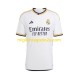 Maglia Real Madrid TCHOUAMENI 18 Bambino Casa Divisa 2023-2024 Manica Corta