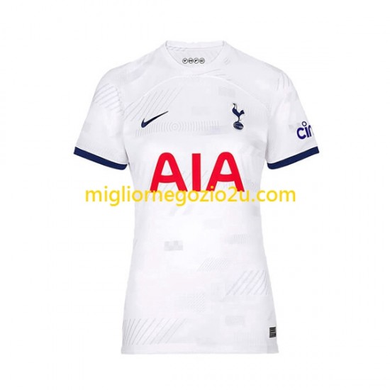 Maglia Tottenham Hotspur Donna Casa Divisa 2023-2024 Manica Corta