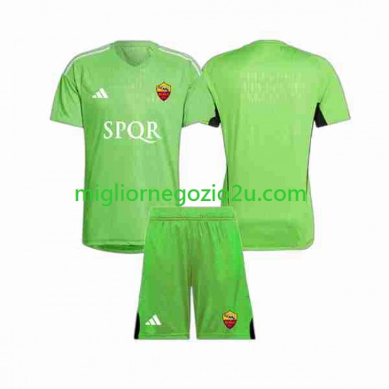 Maglia AS Roma Portiere Bambino Trasferta Divisa 2023-2024 Manica Corta