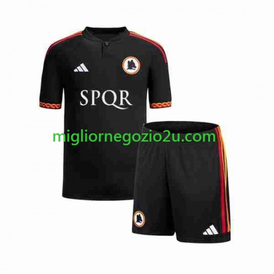 Maglia AS Roma Bambino Terza Divisa 2023-2024 Manica Corta