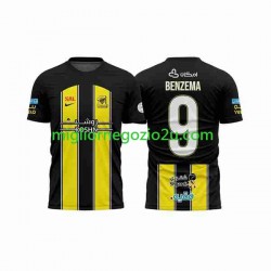 Maglia Al-Ittihad BENZEMA 9 Uomo Casa Divisa 2023-2024 Manica Corta