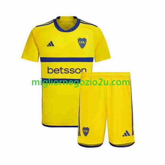 Maglia Boca Juniors Bambino Trasferta Divisa 2023-2024 Manica Corta