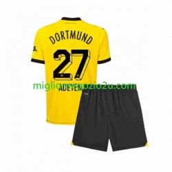 Maglia Borussia Dortmund Karim Adeyemi 27 Bambino Casa Divisa 2023-2024 Manica Corta