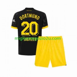 Maglia Borussia Dortmund Marcel Sabitzer 20 Bambino Trasferta Divisa 2023-2024 Manica Corta