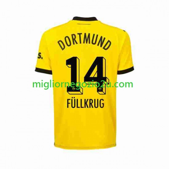 Maglia Borussia Dortmund Niclas Fullkrug 14 Uomo Casa Divisa 2023-2024 Manica Corta