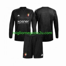 Maglia CA Osasuna Portiere Bambino Trasferta Divisa 2023-2024 Manica Lunga