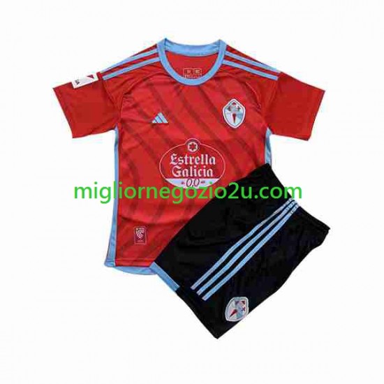 Maglia Celta de Vigo Bambino Trasferta Divisa 2023-2024 Manica Corta