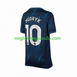 Maglia Chelsea Mykhaylo Mudryk 10 Uomo Trasferta Divisa 2023-2024 Manica Corta