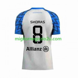 Maglia Club Brugge Michal Skoras 8 Uomo Trasferta Divisa 2023-2024 Manica Corta