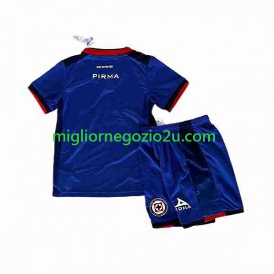 Maglia Cruz Azul Bambino Casa Divisa 2023-2024 Manica Corta