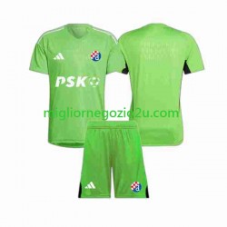 Maglia Dinamo Zagreb Portiere Bambino Casa Divisa 2023-2024 Manica Corta