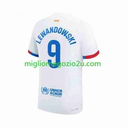 Maglia FC Barcelona LEWANDOWSKI 9 Uomo Trasferta Divisa 2023-2024 Manica Corta