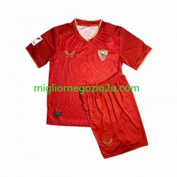 Maglia Sevilla FC Sergio Ramos 4 Bambino Trasferta Divisa 2023-2024 Manica Corta