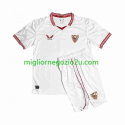 Maglia Sevilla FC Sergio Ramos 4 Bambino Casa Divisa 2023-2024 Manica Corta