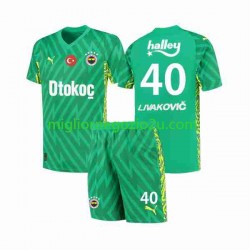Fenerbahce Livakovic 40 Footbal Kit Portiere Casa Divisa 2023-2024 Manica Corta