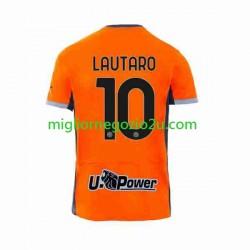 Maglia Inter Milan Lautaro Martinez 10 Uomo Terza Divisa 2023-2024 Manica Corta