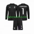 Maglia Italia Donnarumma 1 Portiere Bambino Trasferta Divisa 2023 Manica Lunga
