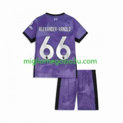 Maglia Liverpool Alexander-Arnold 66 Bambino Terza Divisa 2023-2024 Manica Corta