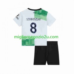 Maglia Liverpool Dominik Szoboszlai 8 Bambino Trasferta Divisa 2023 Manica Corta