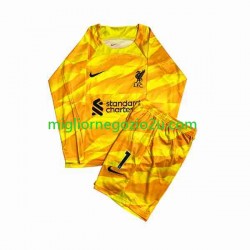 Maglia Liverpool A.Becker 1 Portiere Bambino Terza Divisa 2023-2024 Manica Lunga