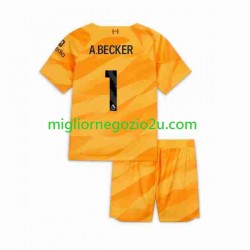 Maglia Liverpool A.Becker 1 Portiere Bambino Terza Divisa 2023-2024 Manica Corta