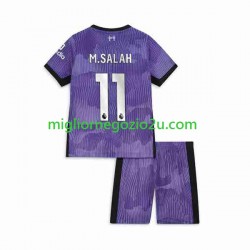 Maglia Liverpool M.Salah 11 Bambino Terza Divisa 2023-2024 Manica Corta