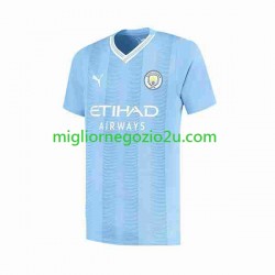 Maglia Manchester City Haaland 9 Special Printing Uomo Casa Divisa 2023-2024 Manica Corta