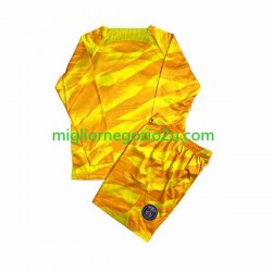 Maglia Paris Saint-Germain Portiere Bambino Trasferta Divisa 2023-2024 Manica Lunga