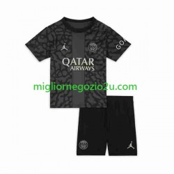 Maglia Paris Saint-Germain Bambino Terza Divisa 2023-2024 Manica Corta