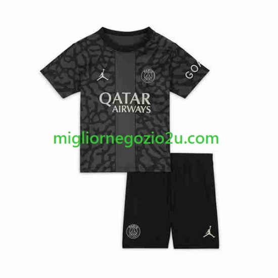 Maglia Paris Saint-Germain Bambino Terza Divisa 2023-2024 Manica Corta