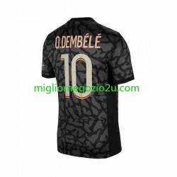 Maglia Paris Saint-Germain O.Dembele 10 Uomo Terza Divisa 2023-2024 Manica Corta