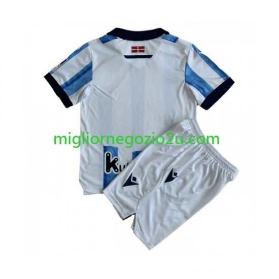 Maglia Real Sociedad Bambino Casa Divisa 2023-2024 Manica Corta
