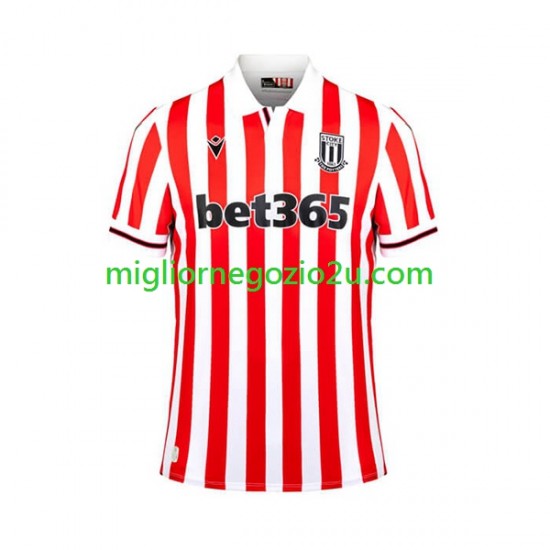 Maglia Stoke City Uomo Casa Divisa 2023-2024 Manica Corta