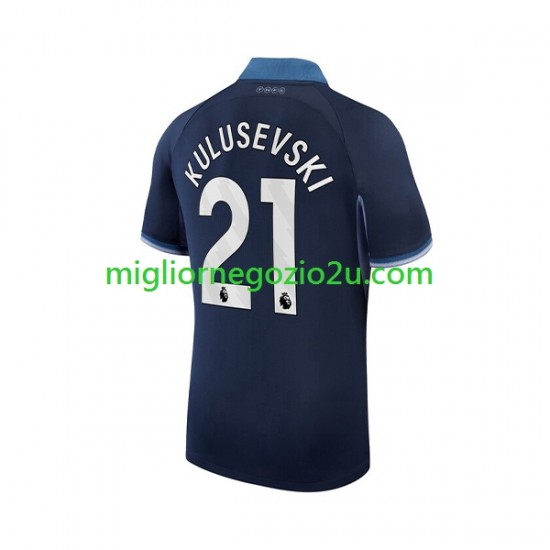 Maglia Tottenham Hotspur Kulusevski 21 Uomo Trasferta Divisa 2023-2024 Manica Corta