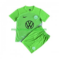 Maglia VfL Wolfsburg Bambino Casa Divisa 2023-2024 Manica Corta