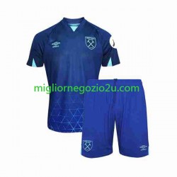 Maglia West Ham United Bambino Terza Divisa 2023-2024 Manica Corta