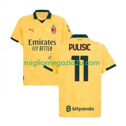 Maglia AC Milan Christian Pulisic 11 Uomo Terza Divisa 2025-2026 Manica Corta