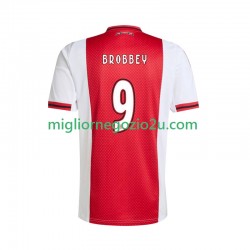 Maglia AFC Ajax Brian Brobbey 9 Uomo Casa Divisa 2025-2026 Manica Corta