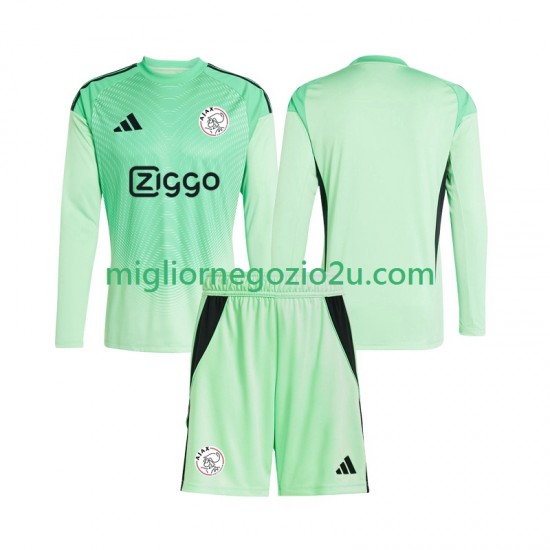 Maglia AFC Ajax Portiere Bambino Casa Divisa 2025-2026 Manica Lunga